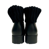 Moncler "Larue Knit Cuff Chelsea Boot" - Size 39