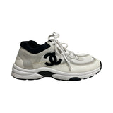 Chanel Low-Top Interlocking CC Logo Sneakers - Size 38.5