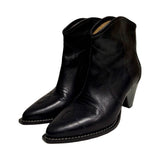 Isabel Marant "Darizo Leather Western Ankle Boots" - Size 38