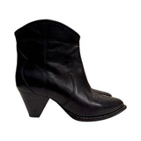 Isabel Marant "Darizo Leather Western Ankle Boots" - Size 38