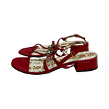 Gucci Patent Heeled Sandals - Size 37