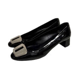 Prada Patent Buckle Heels - Size 37.5