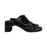 Christian Louboutin "CL Tongamule 55" Sandals - Size 37.5