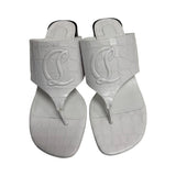 Christian Louboutin "CL Tongamule 55" Sandals - Size 37.5