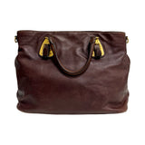 Prada "Nocciolo Soft Calfskin Leather Tote Bag"