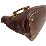 Prada "Nocciolo Soft Calfskin Leather Tote Bag"