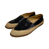 Chanel Interlocking CC Logo Espadrilles - Size 37