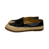 Chanel Interlocking CC Logo Espadrilles - Size 37