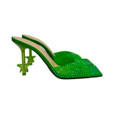 Mach & Mach "Star Crystal Embellished" Mules - Size 37