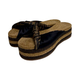 Fendi "Zucca FF Twist Espadrille Slides" - Size 39
