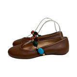 Gianvito Rossi "Shanti Mary Jane Ballerina Flats" - Size 36