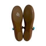 Gianvito Rossi "Shanti Mary Jane Ballerina Flats" - Size 36