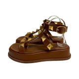 Valentino "Roman Stud" Gladiator Platform Sandals - Size 38