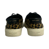 Saint Laurent Leopard-Print Sneakers - Size 38