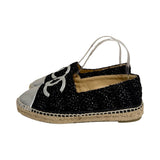 Chanel Interlocking CC Logo Espadrilles - Size 38