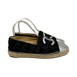 Chanel Interlocking CC Logo Espadrilles - Size 38