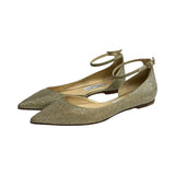 Jimmy Choo Glitter Ballet Flats - Size 38.5