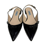 Prada Patent Slingback Flats - Size 38.5