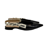 Christian Dior "J'adior" Slingback Flats - Size 37