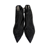 Chanel Mesh "Camellia" Booties - Size 38.5