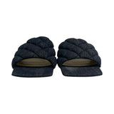Bottega Veneta Denim "Quilted Padded Sandals" - Size 39