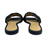 Bottega Veneta Denim "Quilted Padded Sandals" - Size 39