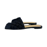 Bottega Veneta Denim "Quilted Padded Sandals" - Size 39