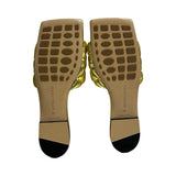 Bottega Veneta Gold "Quilted Padded Sandals" - Size 39
