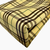 Burberry Vintage Yellow Check Tote Handbag