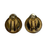 Chanel Resin Clover Clip-On Earrings