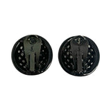 Yves Saint Laurent Basketweave Clip Earrings