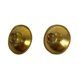 Chanel Interlocking CC Clip Earrings