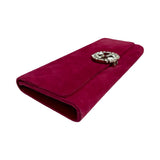 Gucci Suede Crystal GG Clutch