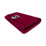 Gucci Suede Crystal GG Clutch