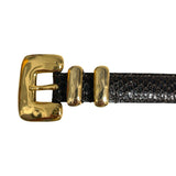Dehanche Brown Python Embossed Belt - Size Small