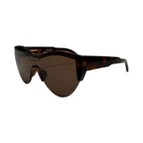 Balenciaga Tortoise Cat-Eye Shield Sunglasses