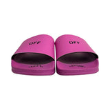 Off-White "Logo Print Slides" - Size 37