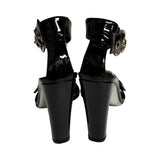 Gucci Vintage Patent Buckle Strap Heels - Size 37.5