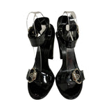 Gucci Vintage Patent Buckle Strap Heels - Size 37.5