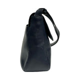 Bottega Veneta Vintage Navy Leather Shoulder Bag