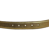 Prada Gold Metallic Leather Belt - Size 85/34