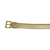 Prada Gold Metallic Leather Belt - Size 85/34