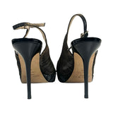 Jimmy Choo "Zebra Lame Glitter" Heels - Size 39