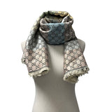 Gucci "GG Monogram" Metallic Scarf