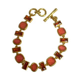 Julie Vos Pink & Orange "Antonia Tennis Bracelet"