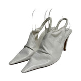 Bottega Veneta "The Point" Leather Slingback Pumps - Size 36.5