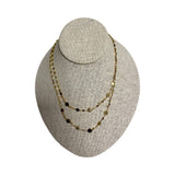 Lana Jewelry Double-Strand 14k Gold Disc Necklace