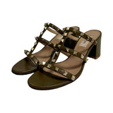 Valentino "Rockstud Cage Block Heel" - Size 36.5