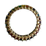 Eriness Rainbow Baguette Ring - Size 6