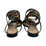Christian Dior "Pointed -Toe Ankle Wrap Flats" - Size 41